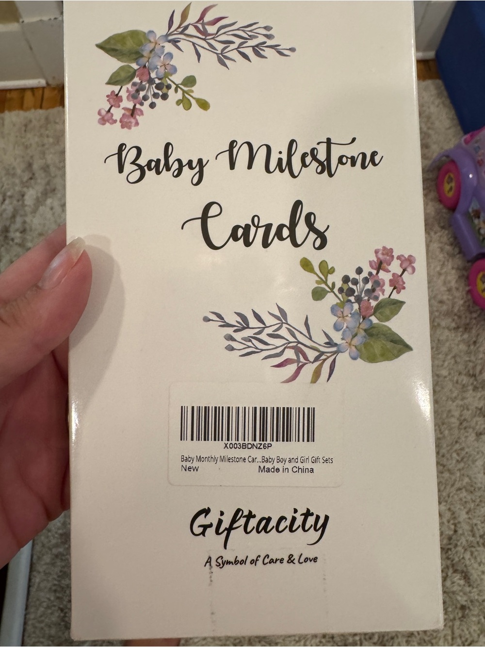 New Baby bundle: NIB/P milestone cards, wipes, flange size kit, and EUC teethers